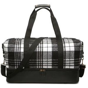 Travel Weekender Duffle Bag - Plaid Weekender NWT